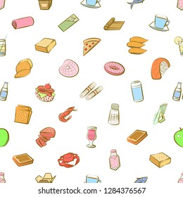 Various images set. Background for printing, design, web. Usable as icons. Seamless. Colored.