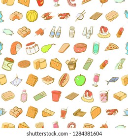 Various images set. Background for printing, design, web. Usable as icons. Seamless. Colored.