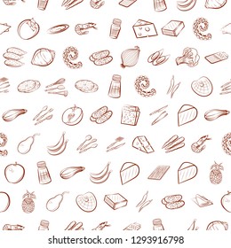 Various images set. Background for printing, design, web. Usable as icons. Seamless. Binary color.
