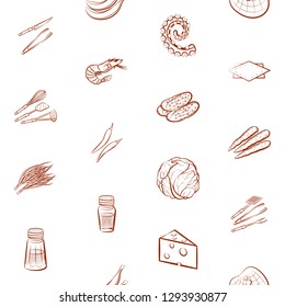 Various images set. Background for printing, design, web. Usable as icons. Seamless. Binary color.