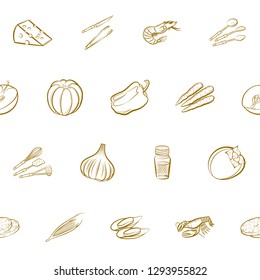 Various images set. Background for printing, design, web. Usable as icons. Seamless. Binary color.