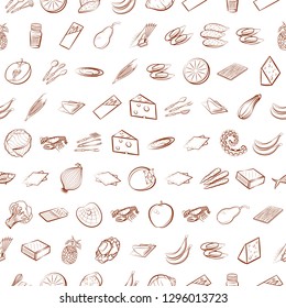 Various images set. Background for printing, design, web. Usable as icons. Seamless. Binary color.