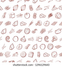 Various images set. Background for printing, design, web. Usable as icons. Seamless. Binary color.