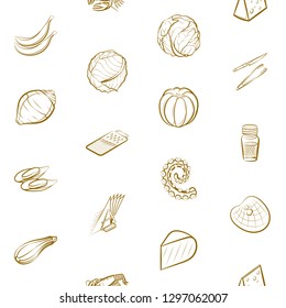 Various images set. Background for printing, design, web. Usable as icons. Seamless. Binary color.