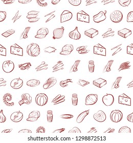 Various images set. Background for printing, design, web. Usable as icons. Seamless. Binary color.