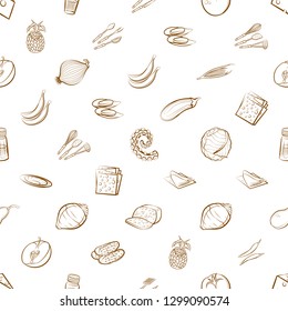 Various images set. Background for printing, design, web. Usable as icons. Seamless. Binary color.