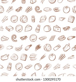 Various images set. Background for printing, design, web. Usable as icons. Seamless. Binary color.