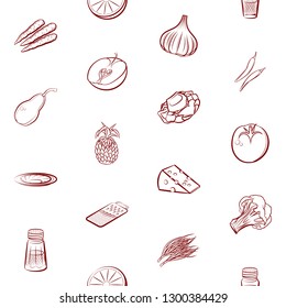 Various images set. Background for printing, design, web. Usable as icons. Seamless. Binary color.