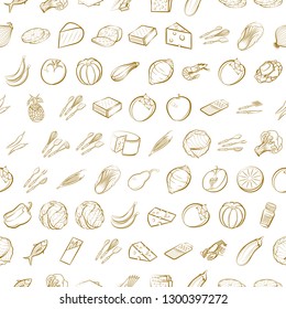 Various images set. Background for printing, design, web. Usable as icons. Seamless. Binary color.