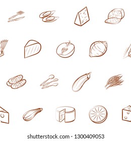 Various images set. Background for printing, design, web. Usable as icons. Seamless. Binary color.