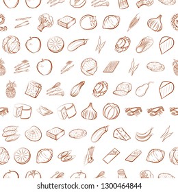 Various images set. Background for printing, design, web. Usable as icons. Seamless. Binary color.