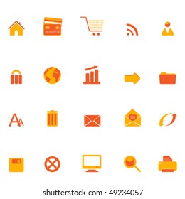 Various internet, web and e-commerce related icons