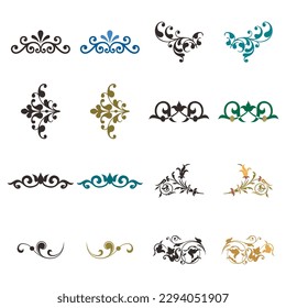 Various Islamic ornament vector designs