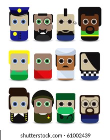 Various isometric males