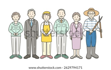 Various jobs for the elderly in their second life