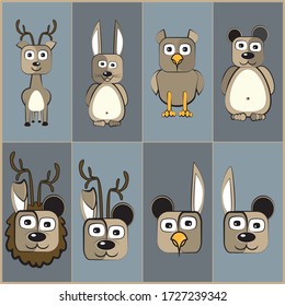 various kinds of animals in that are very funny