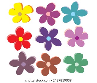 various kinds of beautiful flowers