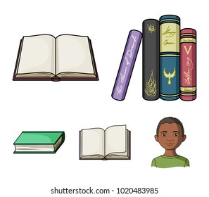 Various kinds of books. Books set collection icons in cartoon style vector symbol stock illustration web.