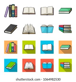 Various kinds of books. Books set collection icons in cartoon,flat style vector symbol stock illustration web.