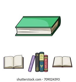 Various kinds of books. Books set collection icons in cartoon style vector symbol stock illustration web.