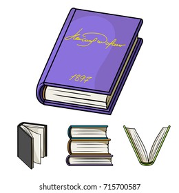Various kinds of books. Books set collection icons in cartoon style vector symbol stock illustration web.