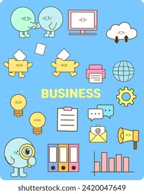 Various kinds of Business material's template