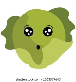 verschiedene Arten von Kohl- und Auberginen-Gemüsesymbole im Wald.