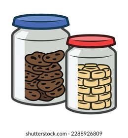 Various Kinds of Cakes. Eid Mubarak Icon Vector Illustration
