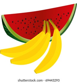 various kinds of fruit that contains many vitamins and good health
