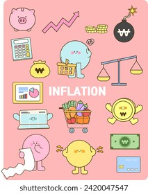 Various kinds of Inflation material's template