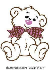 various kinds of pictures of cute and adorable teddy bears, many people like this doll, especially girls.