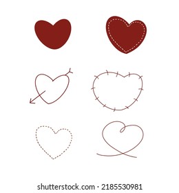 Various Kinds of Red Hearts