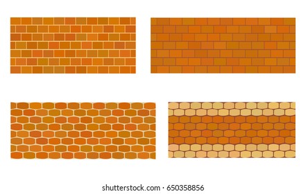 Various kinds of stone wall for garden. 
