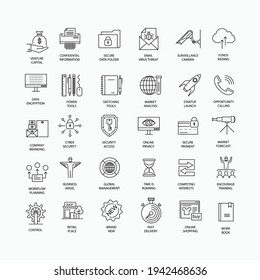 

Various kinds of Thin Line Icons, all your needs are available here