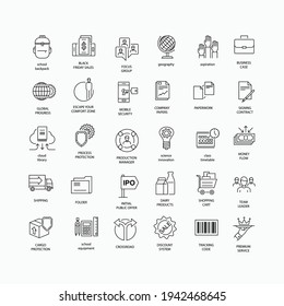 

Various kinds of Thin Line Icons, all your needs are available here