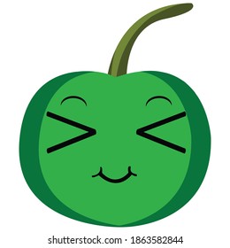 various kinds of tomato and kiwi fruit icons in the forest.