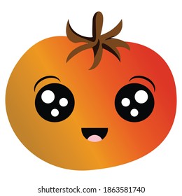 varios tipos de íconos de tomate y mango vegetales en el bosque.