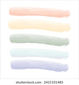 Verschiedene Arten von Aquarellbürsten, Vektorbürsten zum Zeichnen
