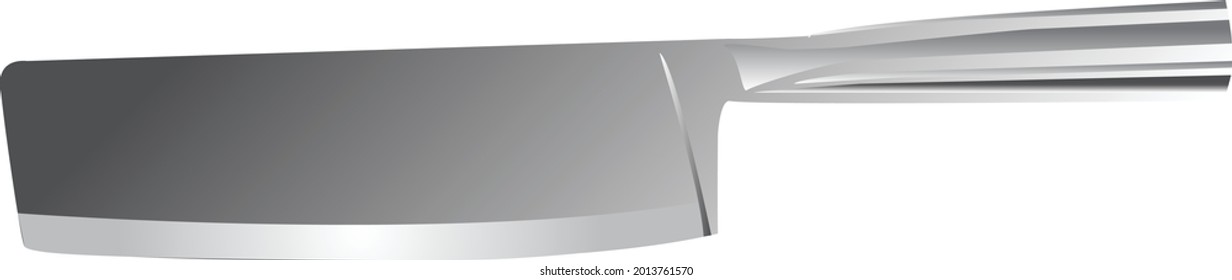 Various knives for chopping meat in the kitchen