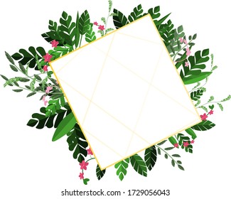 Varios marcos de hoja Ilustraciones y vectores para su negocio.