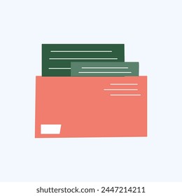 Imagen plana vívida de varias letras. Perfecto para diferentes tarjetas, textiles, Sitios web, App 