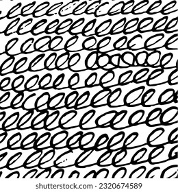 Various lines and shapes background. Black and white abstract seamless pattern. Ink drawing style. Contemporary hand drawn modern trendy vector illustrations. Every pattern is isolated