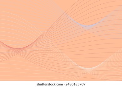 Various lines and shapes in different shades of pink create an abstract pattern on a soft pink background. The lines intersect and form geometric shapes, adding depth to the composition