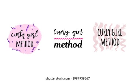 various logo options - curly girl method 