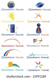 Various logos for corporate identity