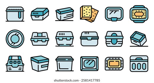 Various lunchboxes storing snacks and meals, ensuring freshness and portability for work, school, or travel