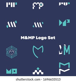 Varios logotipos M y MP para uso