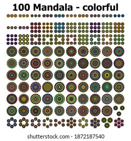 varias colecciones de mandala - 100
