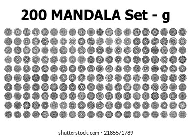 various mandala collections - 200 set yoga pattern