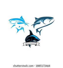Diseño vectorial de peces marinos, único y moderno, adecuado para su negocio.